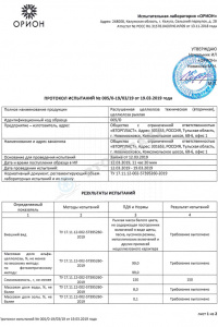 Протокол испытаний 1